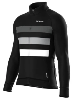 Biemme košeľa s dlhým rukávom CALDERONE black grey XL