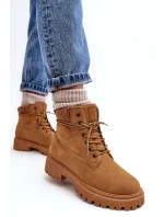 Dámske zateplené džínsy Trapper Camel Cross MM2R4011C
