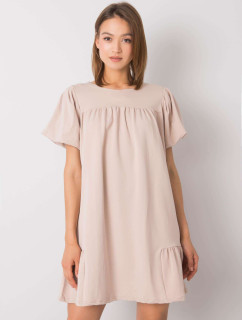 Béžové bavlnené šaty Liliyana RUE PARIS