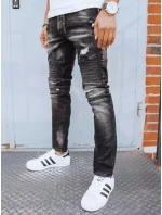 Pánske čierne nohavice FashionStreet UX3815