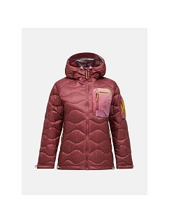 Dámska péřová bunda PEAK PERFORMANCE, model Helium Aop Utility Down Hood, farba: viacfarebná