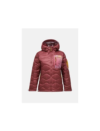 Dámska péřová bunda PEAK PERFORMANCE, model Helium Aop Utility Down Hood, farba: viacfarebná Dámska péřová bunda PEAK PERFORMANCE, model Helium Aop Utility Down Hood, farba: viacfarebná