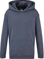 Fruit of the Loom Classic Kids Hooded Sweat Detská mikina s kapucňou 16.2043 vintage heather navy Fruit of the Loom Classic Kids Hooded Sweat Detská mikina s kapucňou 16.2043 vintage heather navy