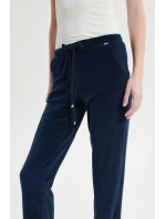 Vamp - Zamatové nohavice s vysokým pásom 21192 - Vamp Vamp - Zamatové nohavice s vysokým pásom 21192 - Vamp