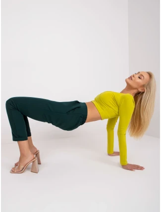 DHJ nohavice SP 13926.02 tmavo zelená