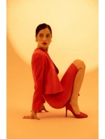 S368 Sako s otvorenou prednou časťou - červené