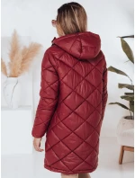 Dámska zimná bunda SNOWVIBE bordová prešívaná FashionStreet TY4996 Dámska zimná bunda SNOWVIBE bordová prešívaná FashionStreet TY4996