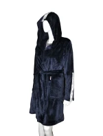 Krátky dámsky župan De Lafense 626 Abigail, kapucňa Krátky dámsky župan De Lafense 626 Abigail, kapucňa