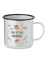 Personalizovaný retro plechový pohárik pre pani učiteľku/pána učiteľa (učebné pomôcky) Personalizovaný retro plechový pohárik pre pani učiteľku/pána učiteľa (učebné pomôcky)