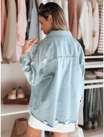 Dámska nadrozmerná džínsová bunda TONACIO modrá FashionStreet TY4907 Dámska nadrozmerná džínsová bunda TONACIO modrá FashionStreet TY4907