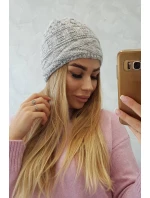 Fleecová čiapka Edyta K298 sivá