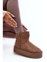 Wegańskie Śniegowce Na Platformie D.Franklin DFSH371004 Ciemnobeżowe