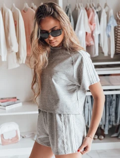Dámska tepláková súprava LOVE SPORT sivá FashionStreet AY1137