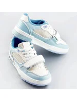 Svetlo modro-biele dámske dvojbaravné tenisky "adidasky" (AD-585)