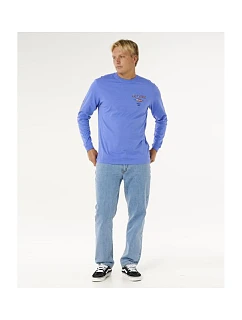 Pánske tričko RIP CURL Fade Out Icon L/S Tee, modré
