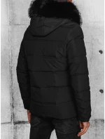 Pánska prešívaná zimná bunda čierna FashionStreet TX4644 Pánska prešívaná zimná bunda čierna FashionStreet TX4644