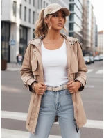 Dámska prechodná bunda MOZA béžová FashionStreet TY4283 Dámska prechodná bunda MOZA béžová FashionStreet TY4283