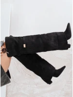 Dámske semišové čierne topánky FashionStreet ZY1150 Dámske semišové čierne topánky FashionStreet ZY1150