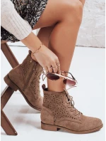 Dámske šnurovacie topánky coffee FashionStreet ZY1151 Dámske šnurovacie topánky coffee FashionStreet ZY1151