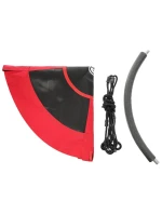 ZÁHRADNÁ HOJDAČKA BOCIANIE HNIEZDO 100CM XXL ČERVENÁ