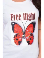 Blúzka Free Flight biela