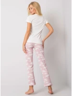 Pyžamo BR PI 3256 biele a ružové