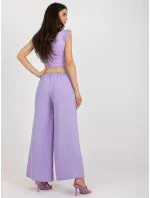 Nohavice DHJ SP 8387.57 svetlo fialová