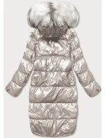 Dámska obojstranná metalická zimná bunda P21-7901 - Minority