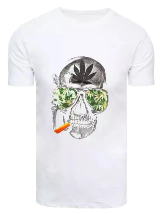 FashionStreet pánske biele tričko RX4922 FashionStreet pánske biele tričko RX4922