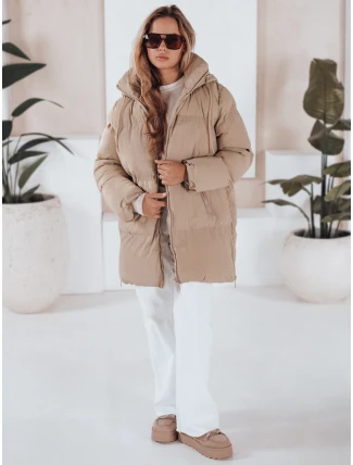 Dámska prešívaná bunda LETLIS beige FashionStreet TY3247 Dámska prešívaná bunda LETLIS beige FashionStreet TY3247