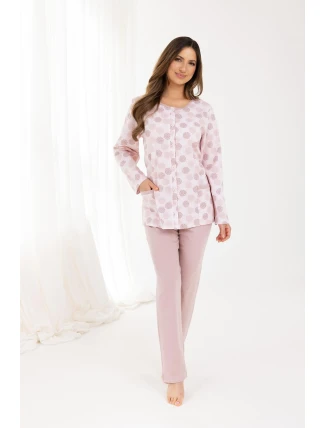 Pyžamo Regina 710 long/r M-XL Z25/26 dámske nezapínané