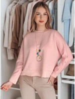 Dámska oversize maslová mikina s NUBISS ružová FashionStreet RY2799 Dámska oversize maslová mikina s NUBISS ružová FashionStreet RY2799
