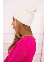 Fleecová čiapka Marta K231 ecru