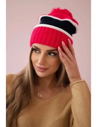 Kinga dámska čiapka K297 pink neon+green