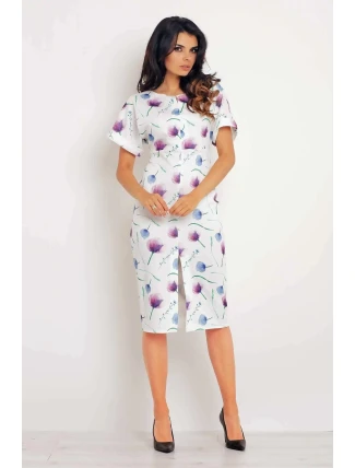 Dámske šaty M102 fialové kvety - Infinite You Š Dámske šaty M102 fialové kvety - Infinite You Š