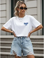 Dámske tričko oversize s potlačou, biele, FashionStreet NX9506RY Dámske tričko oversize s potlačou, biele, FashionStreet NX9506RY