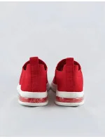 Červené dámske nazúvacie športové topánky (LDH886)