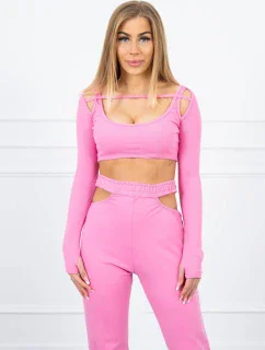 Sada s blúzkou svetlo ružová