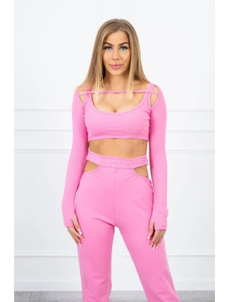 Sada s blúzkou svetlo ružová