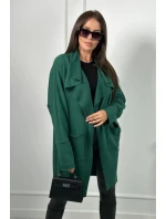 Kapska s vreckami tmavo zelená