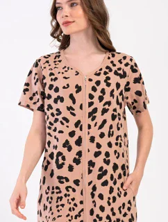 Dámske šaty s krátkym rukávom Leopard Home