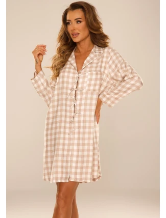 Košeľa De Lafense 854 Primrose long/r S-2XL šnurovacia Košeľa De Lafense 854 Primrose long/r S-2XL šnurovacia