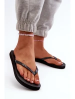 Damskie Japonki Klapki 4FMM00FFLIF018-21S Czarne