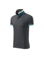 Polokošeľa Malfini Collar Up M MLI-25683 svetlá antracitová