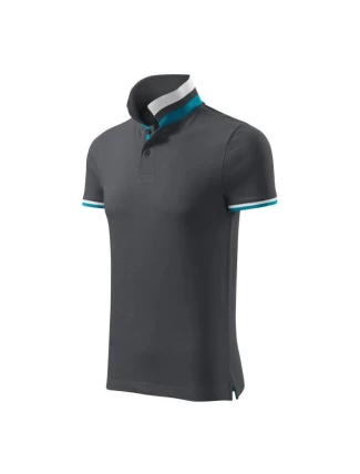 Polokošeľa Malfini Collar Up M MLI-25683 svetlá antracitová