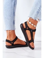 Damskie Sportowe Sandały Na Rzepy Czarne Ultimate