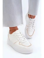 Dámske biele tenisky na platforme Tessama