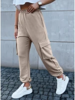 Dámske tepláky BAGGY beige FashionStreet UY1607 Dámske tepláky BAGGY beige FashionStreet UY1607