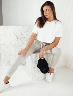 MILA sivé dámske tepláky FashionStreet UY1825 MILA sivé dámske tepláky FashionStreet UY1825