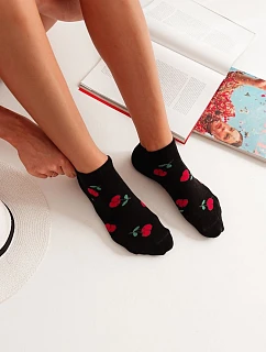 Dámske nízke ponožky Cherry Black
